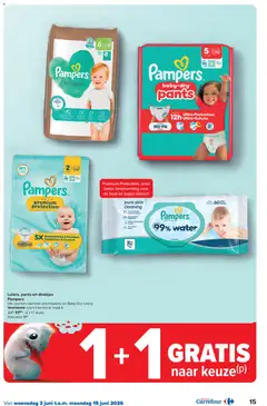 Carrefour folder week 23 - Voorbeeld van een folder van Carrefour, geldig van 03.06.2026 | Pagina: 15 | Producten: Pampers, Alcohol