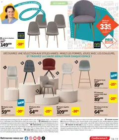 Conforama - Prévisualisation de Conforama catalogue valide à partir de 21/07/2026 | Page: 19 | Produits: Mousse, Tabouret de bar, Chaise