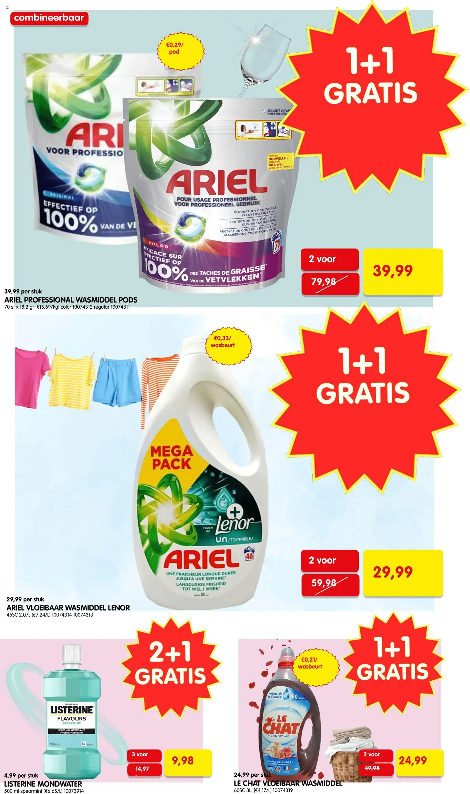 {H1} | Pagina: 4 | Producten: Listerine, Vloeibaar wasmiddel, Mondwater, Wasmiddel