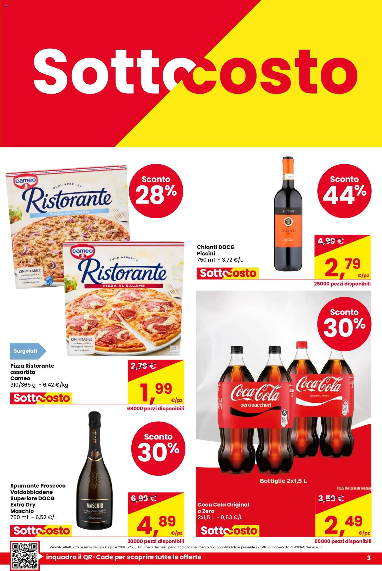Volantino Despar del 01/10/2026 | Pagina: 3 | Prodotti: Prosecco, The, Spumante, Tonno