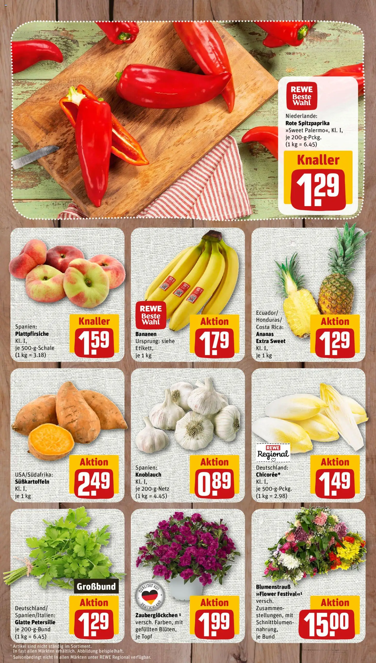 Nahkauf Prospekt – gültig ab 08.06.2026 | Seite: 3 | Produkte: Bananen, Ananas, Knoblauch, Petersilie