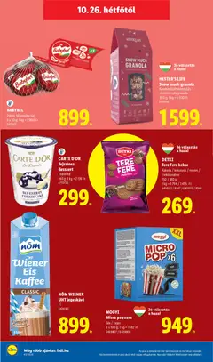 MOGYI Micro popcorn, Sós / vajas 6 x 100 g - amely érvényes a következő dátumtól: 2026.10.22. | Oldal: 70
