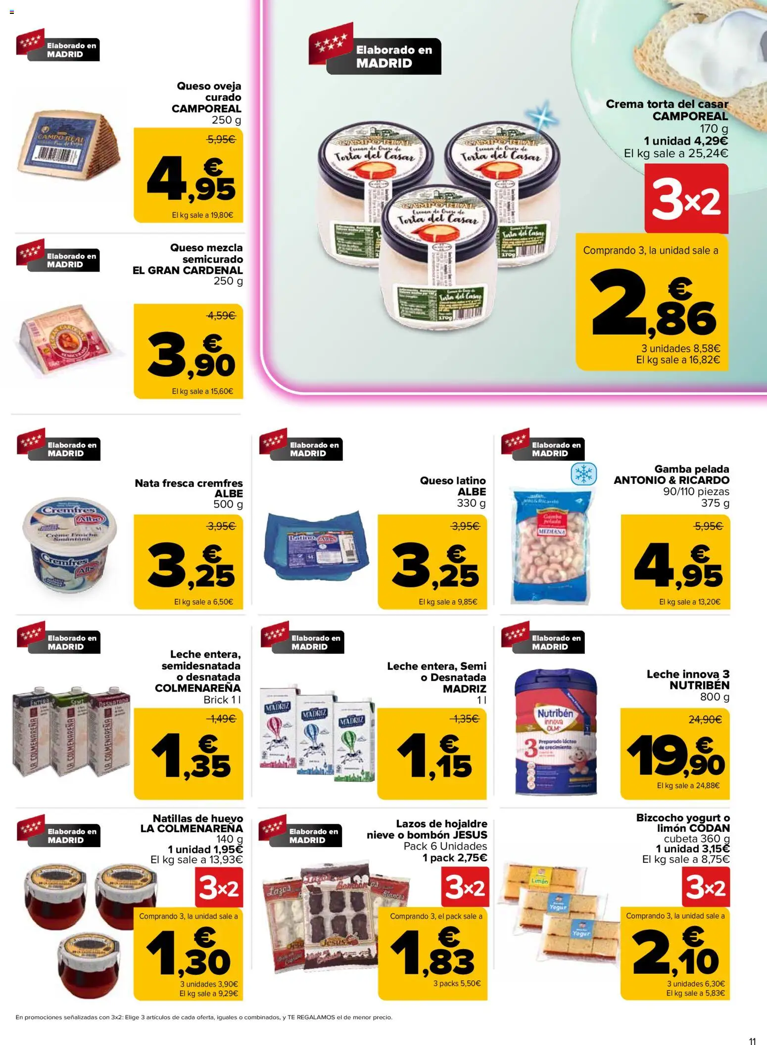 Carrefour folleto │ válido desde el 03/07/2026 | Página: 11 | Productos: Leche, Queso, Crema, Té