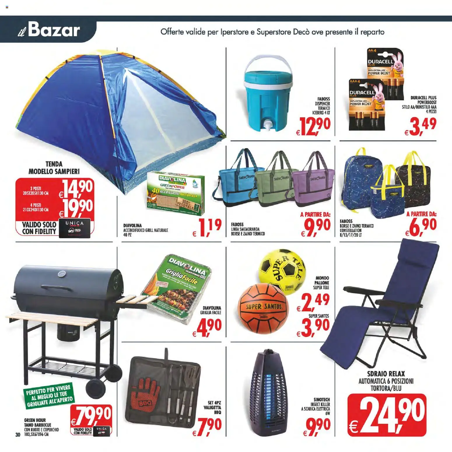 Volantino Decò del 11/08/2026 | Pagina: 40 | Prodotti: Coperchio, Tenda, Sdraio, Zaino