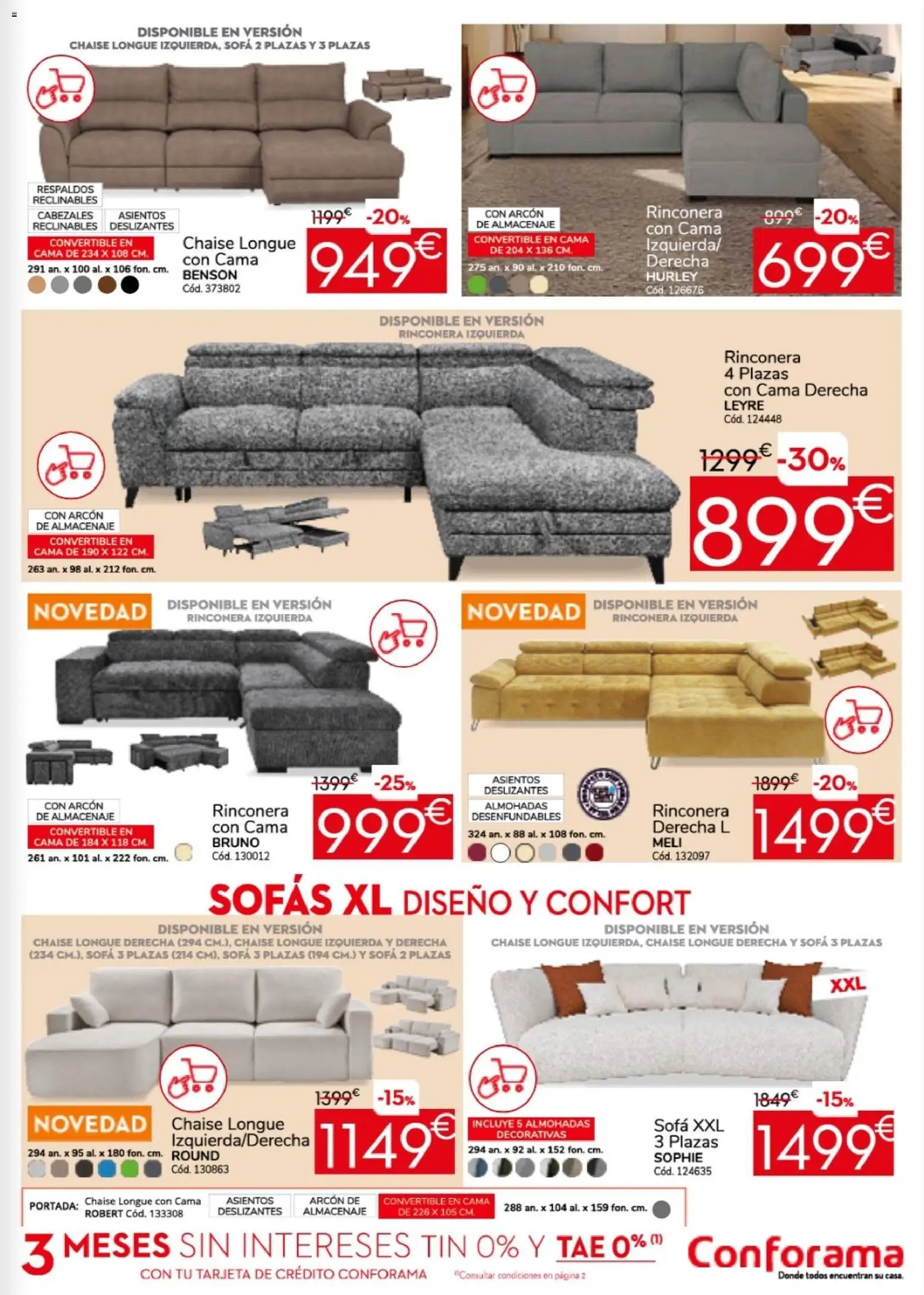 Conforama Practica Sofing │ válido desde el 26.05.2026 | Página: 3 | Productos: Cama, Almacenaje, Sofá