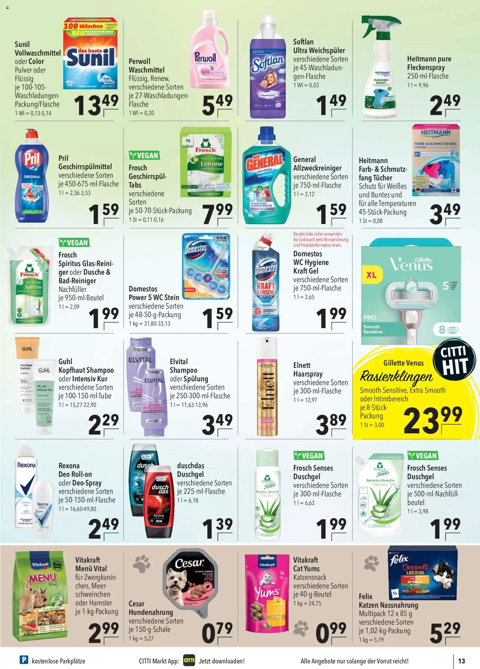 CITTI Markt Prospekt – gültig ab 15.07.2026 | Seite: 15 | Produkte: Dusche, Spülung, Waschmittel, WC Stein
