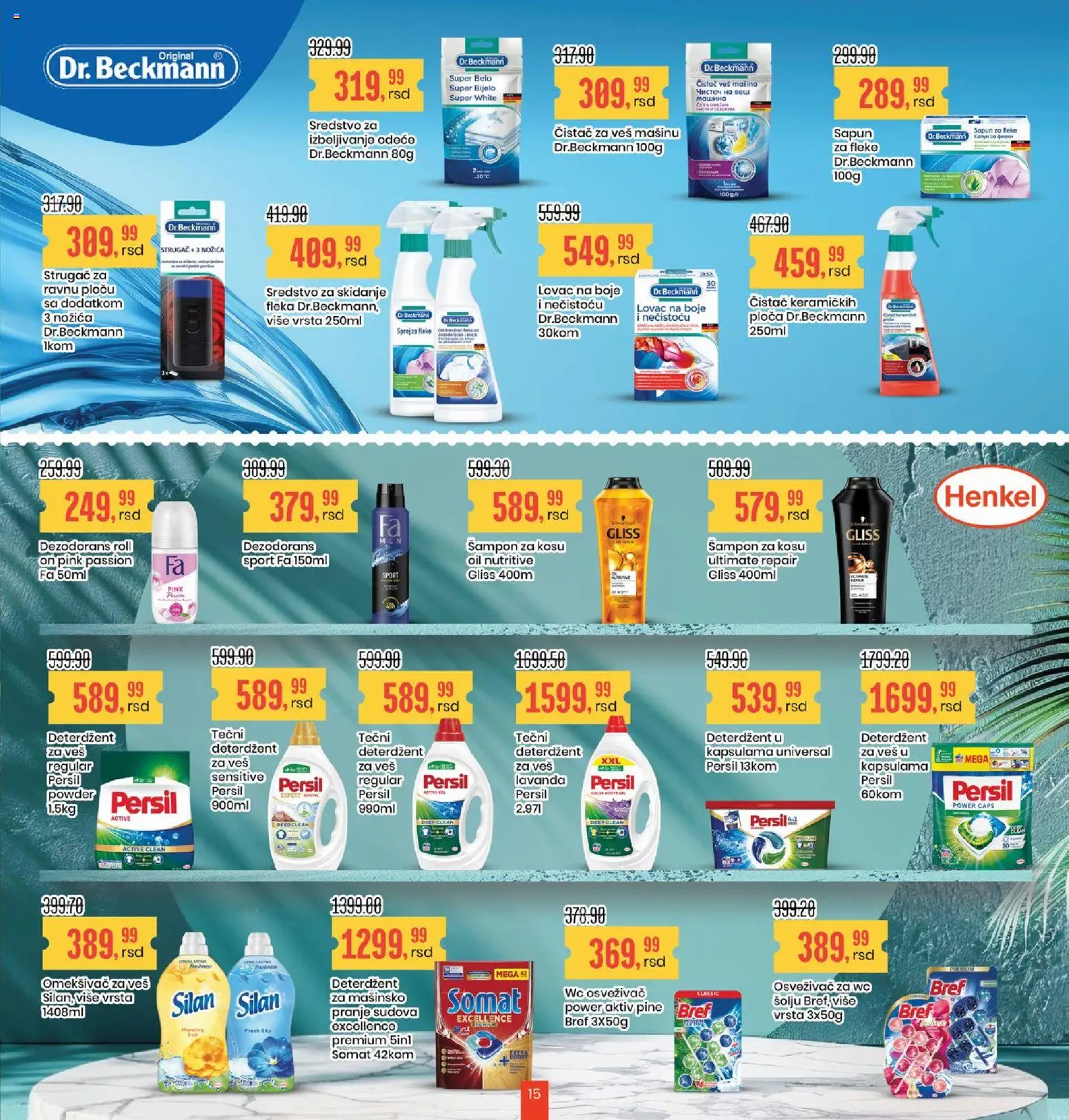 Aroma Market katalog - važi od 15.05.2026 | Strana: 15 | Proizvode: Somat, Šampon, Sapun, Omekšivač za veš