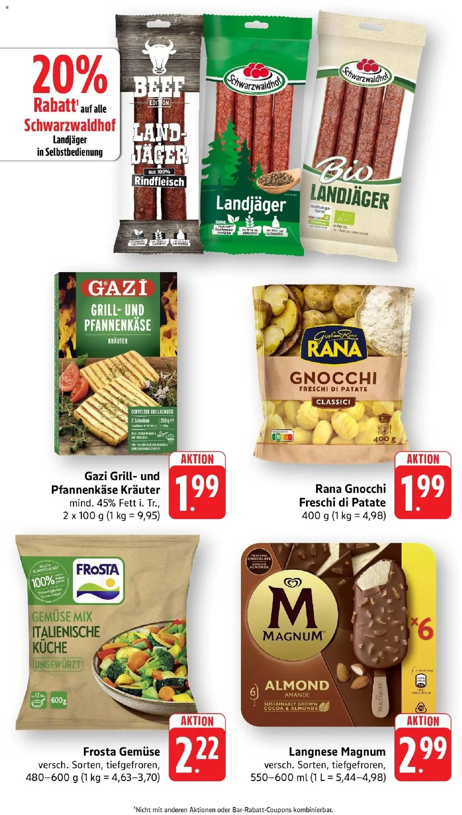nah & gut Prospekt Gengenbach – gültig ab 01.06.2026 | Seite: 5 | Produkte: Grill, Langnese, Frosta, Gemüse