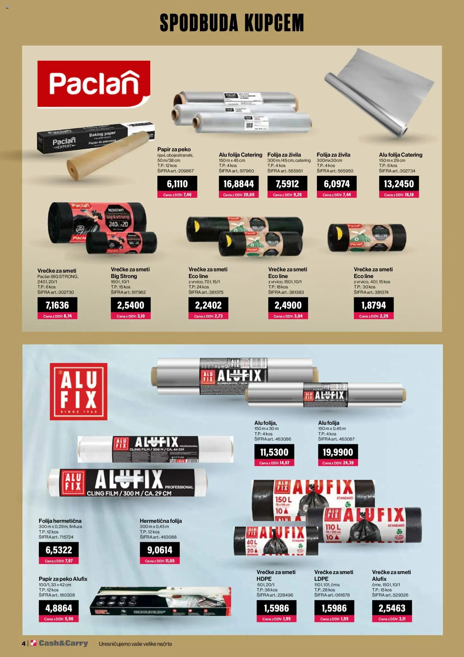 Novi Mercator katalog ponudbe – veljaven od 01.06.2026 | Stran: 4 | Izdelki: Kos, Folija