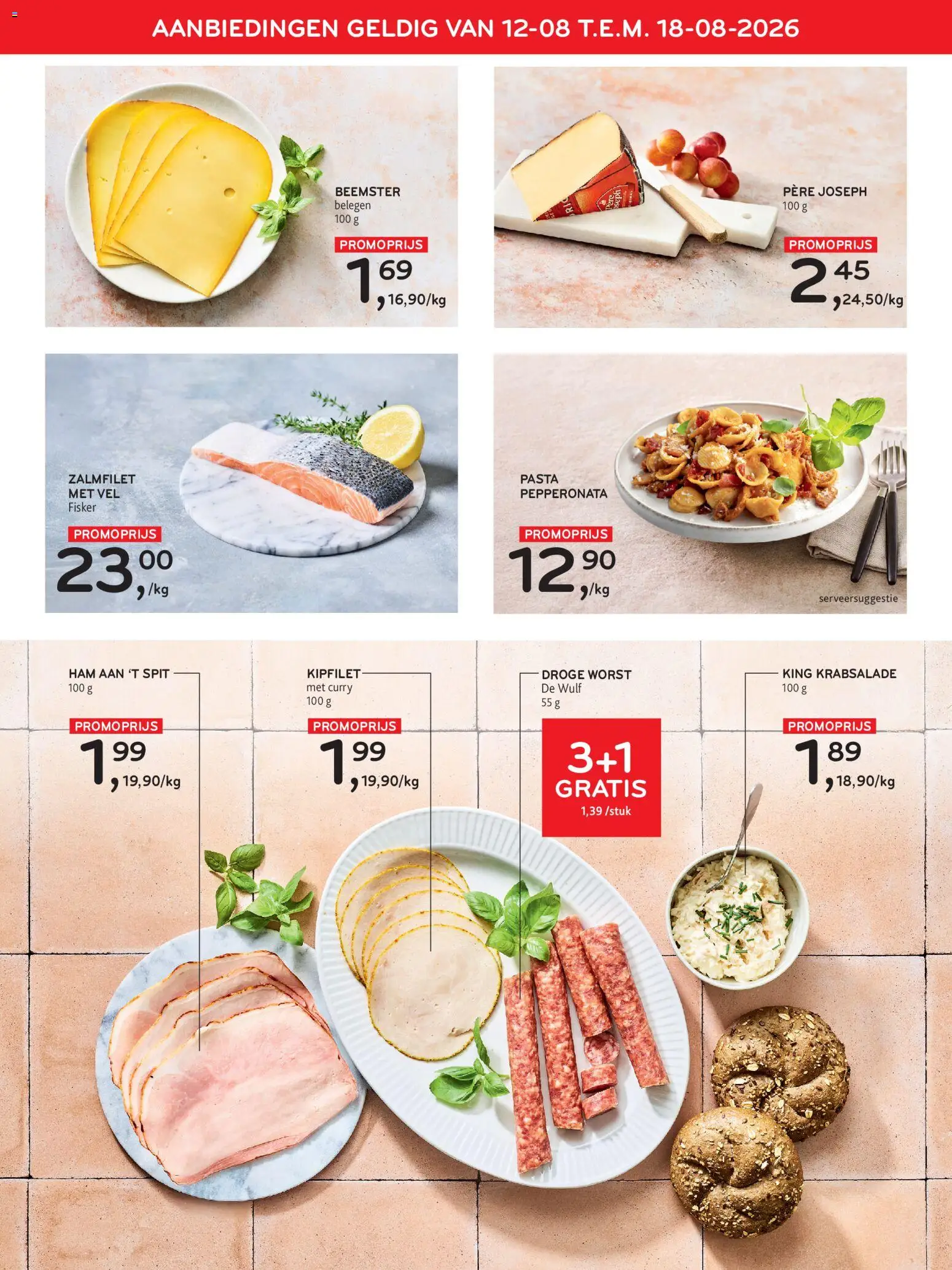 {H1} | Pagina: 2 | Producten: Ham, Worst, Pasta, Zalmfilet