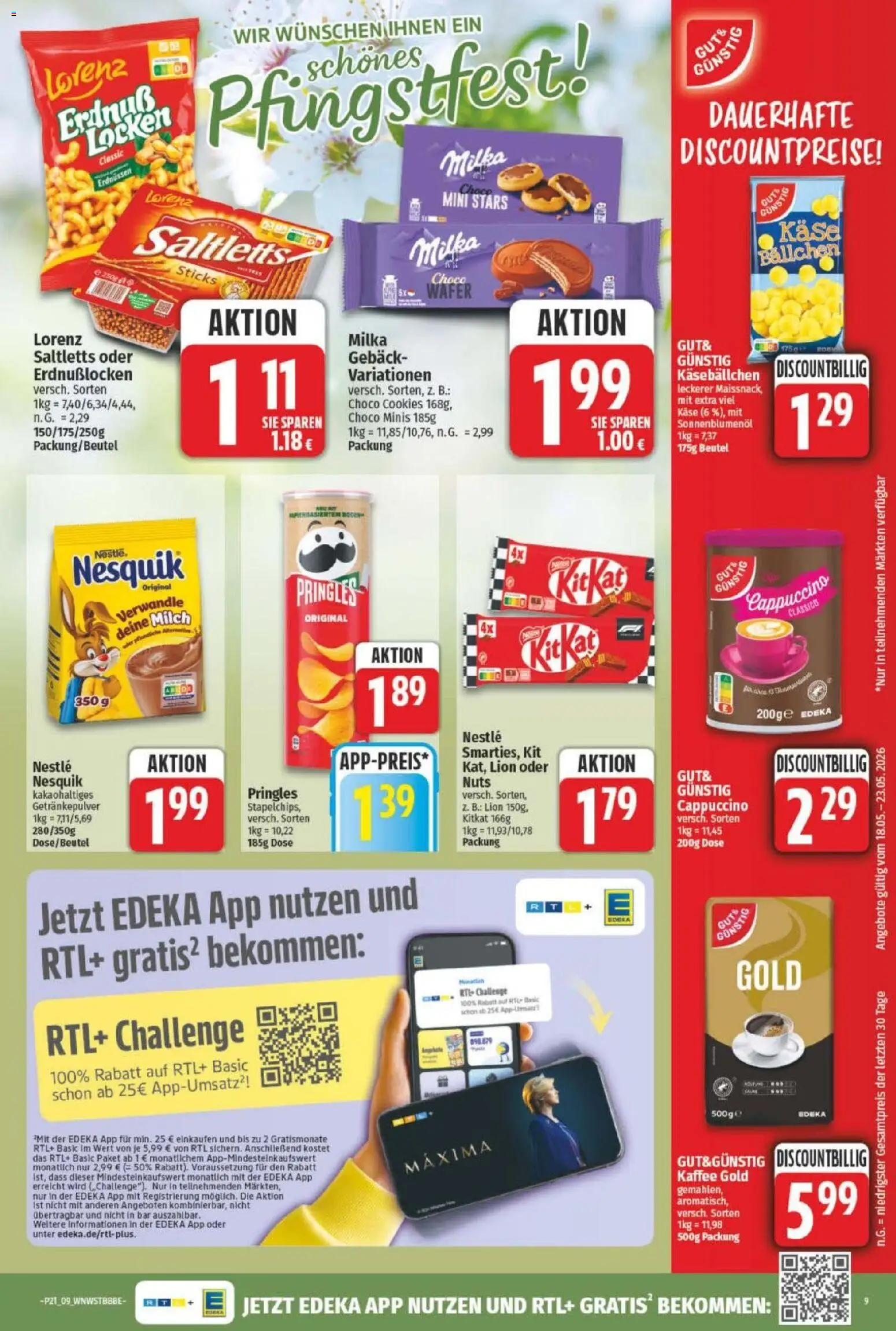 NP Discount Prospekt – gültig ab 18.05.2026 | Seite: 11 | Produkte: Milch, Käse, Kaffee, Sonnenblumenol