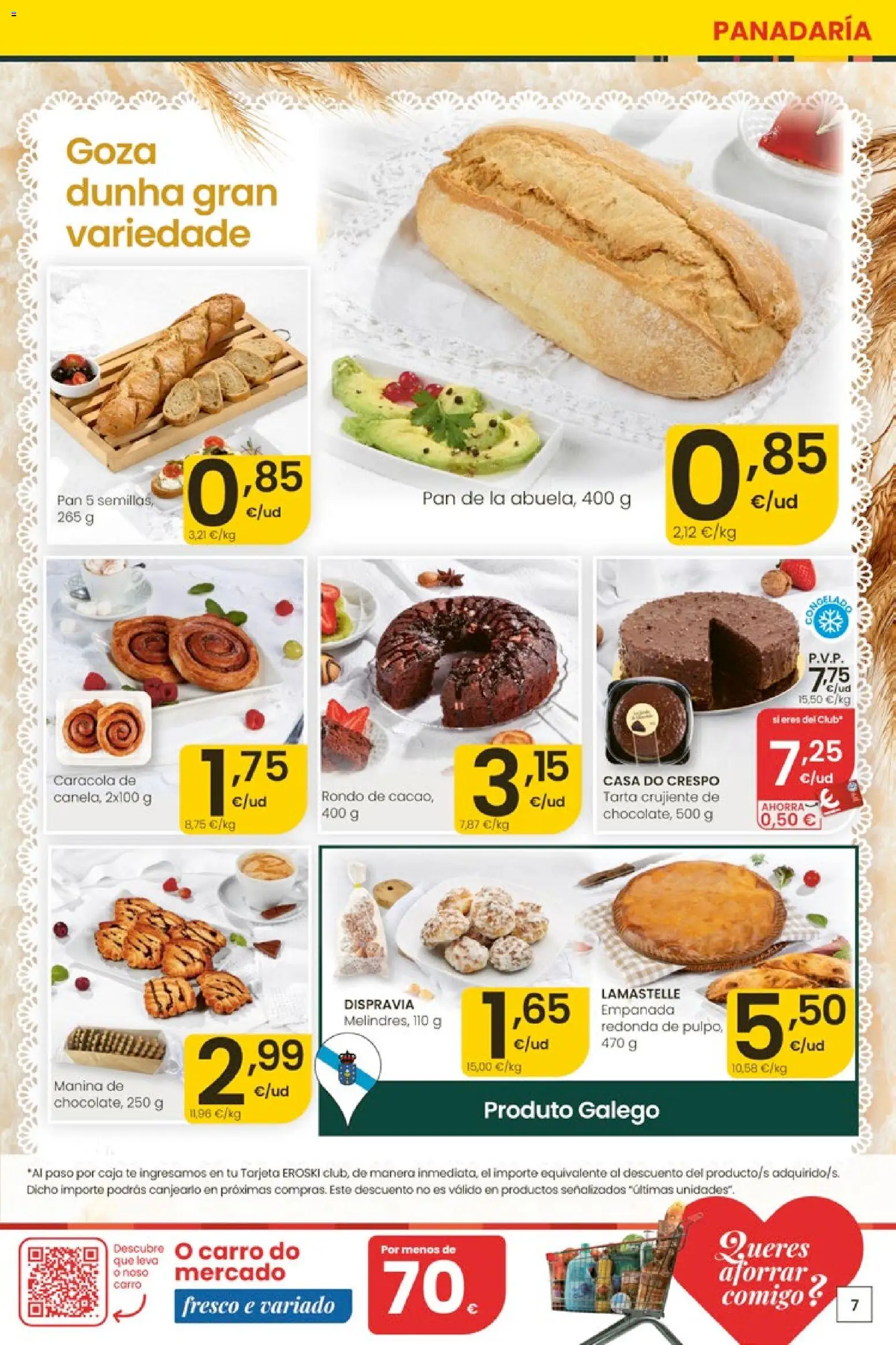 Eroski Quieres ahorrar conmigo │ válido desde el 14.05.2026 | Página: 7 | Productos: Pan, Té, Caja