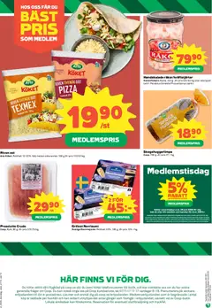 Coop erbjudanden - Förhandsvisning av reklamblad från butik Coop aktuell från 01.06.2026 | Sida: 12 | Produkter: Grillost, Galler, Ost, Pizza