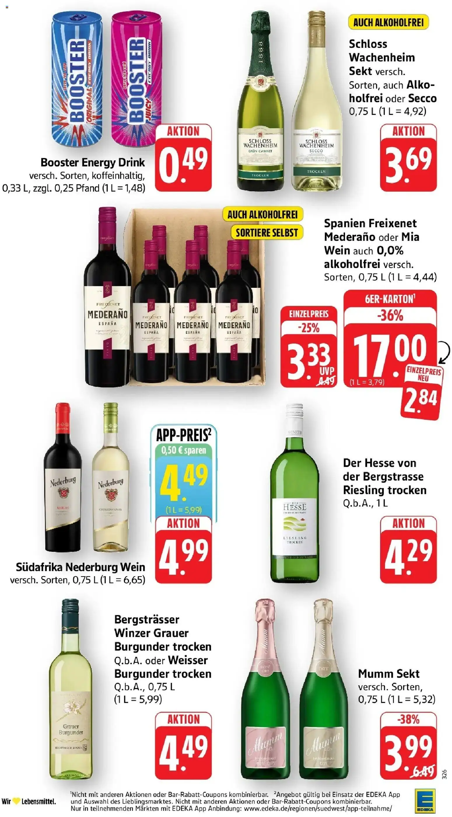 Edeka Prospekt Darmstadt (ab 26.10.2026) » Angebote Online | Seite: 32 | Produkte: Energy, Freixenet, Sekt, Merlot