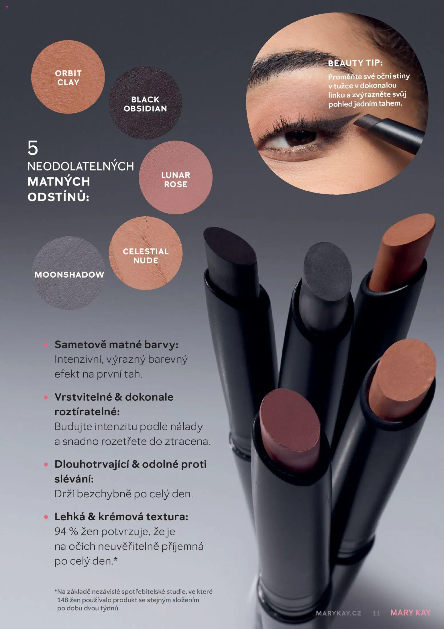 Mary Kay kniha o kráse od 01.07.2026 | Strana: 11 | Produkty: Barvy, Oční stíny