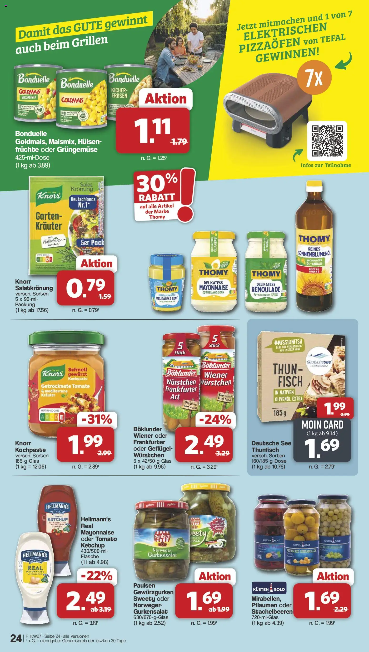 Famila Nordwest Prospekt – gültig ab 29.06.2026 | Seite: 24 | Produkte: Thunfisch, Olivenol, Tomaten, Mayonnaise
