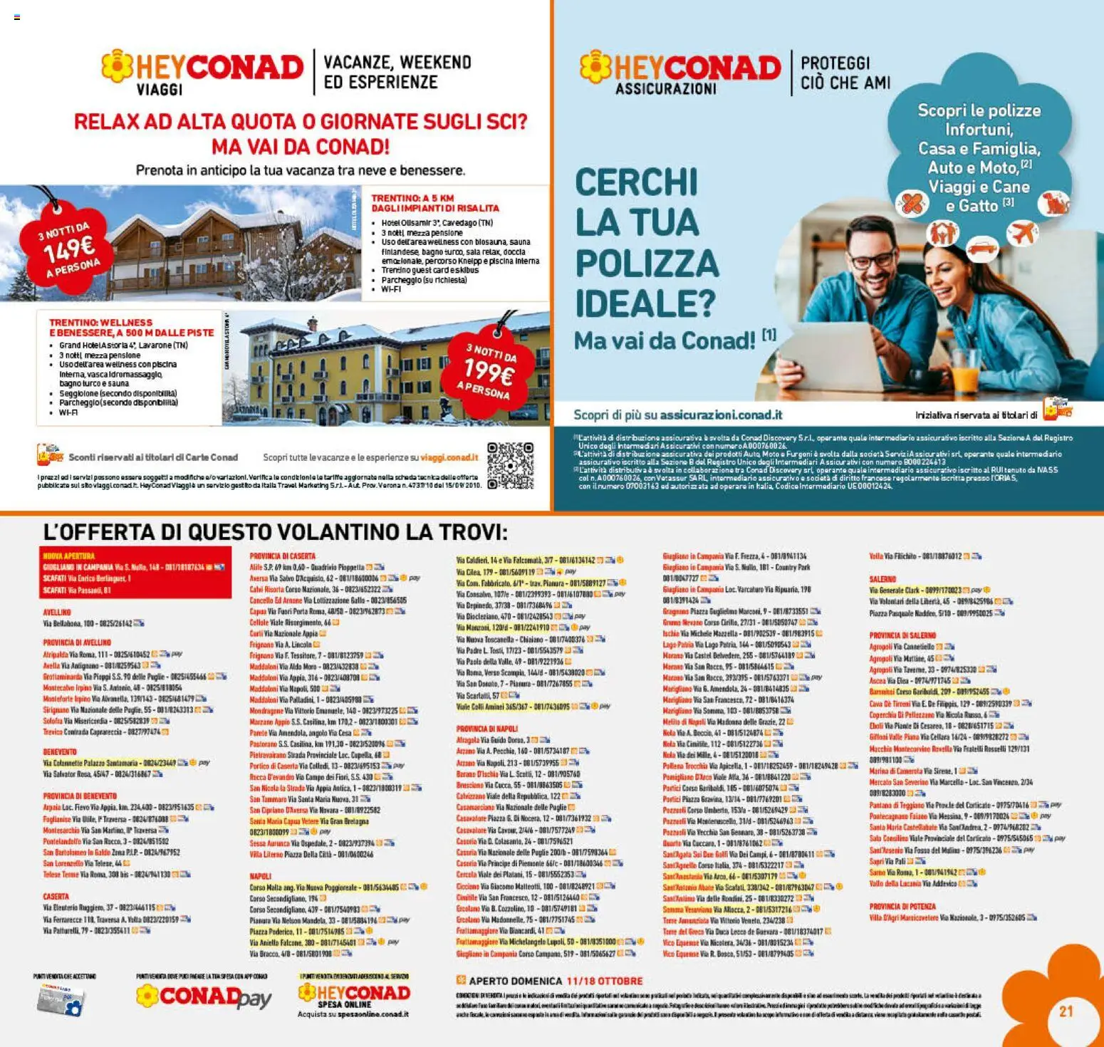 Volantino Conad del 07/10/2026 | Pagina: 21 | Prodotti: Coperchio, Piscina, Bagno, Doccia