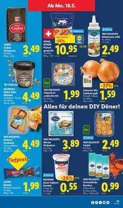 Lidl aktionen ab 13.05.2026 gültig | Seite: 25 | Produkte: Joghurt, Schokolade, Gewürze, Zwiebeln