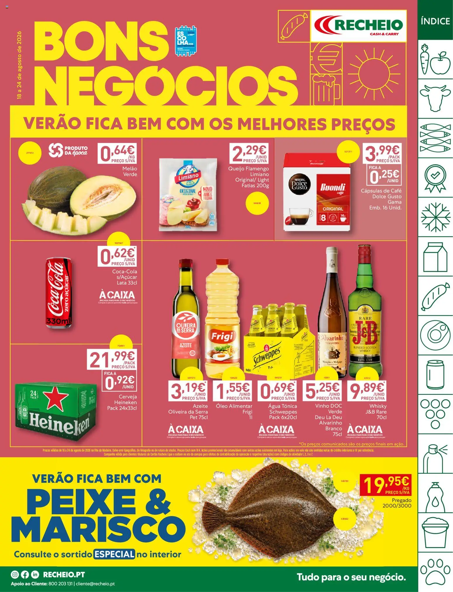 Recheio folheto Madeira │ válido de 18/08/2026 | Página: 1 | Produtos: Cápsulas, Queijo, Vinho, Cerveja