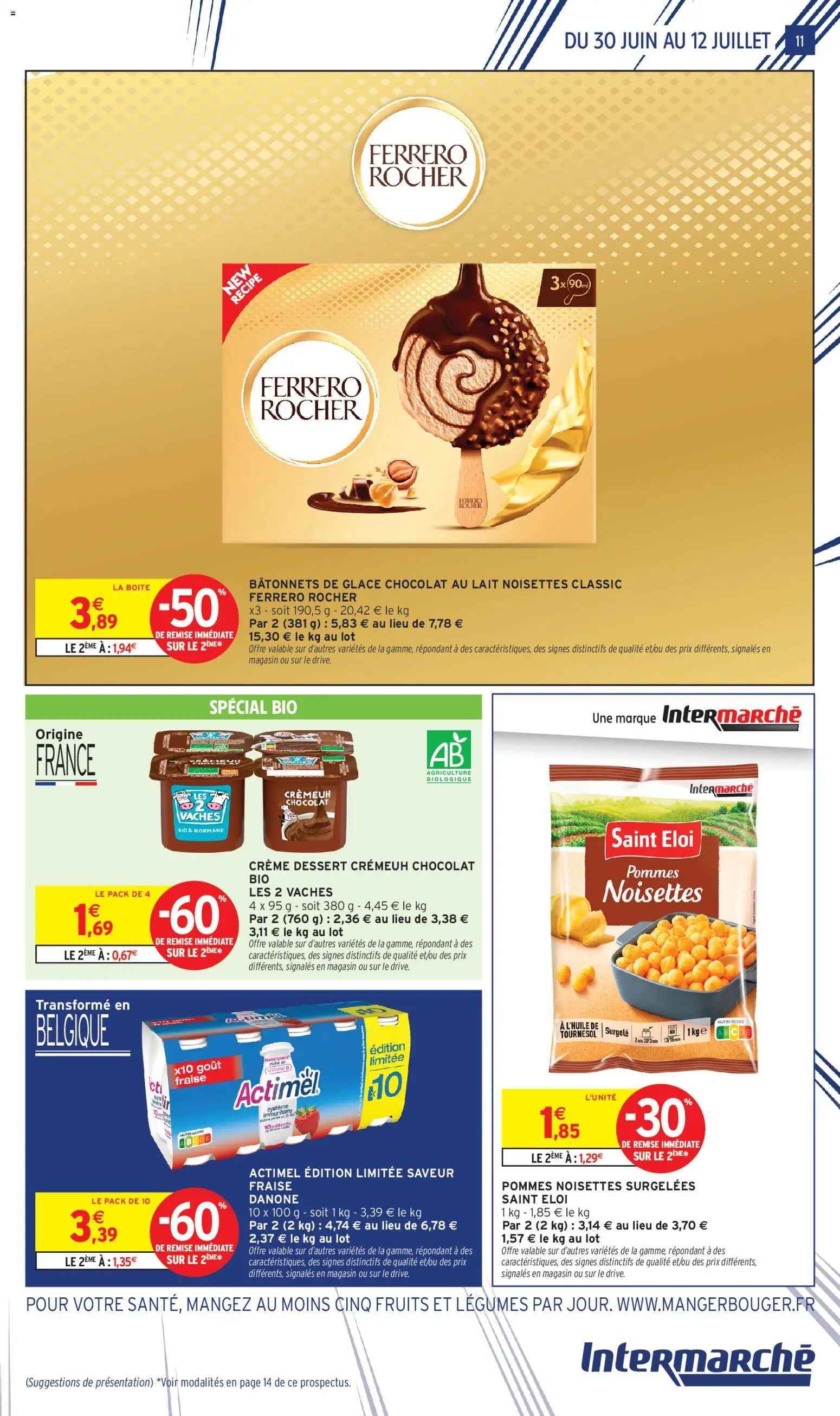 {H1} | Page: 11 | Produits: Noisettes, Lait, Chocolat, Pommes