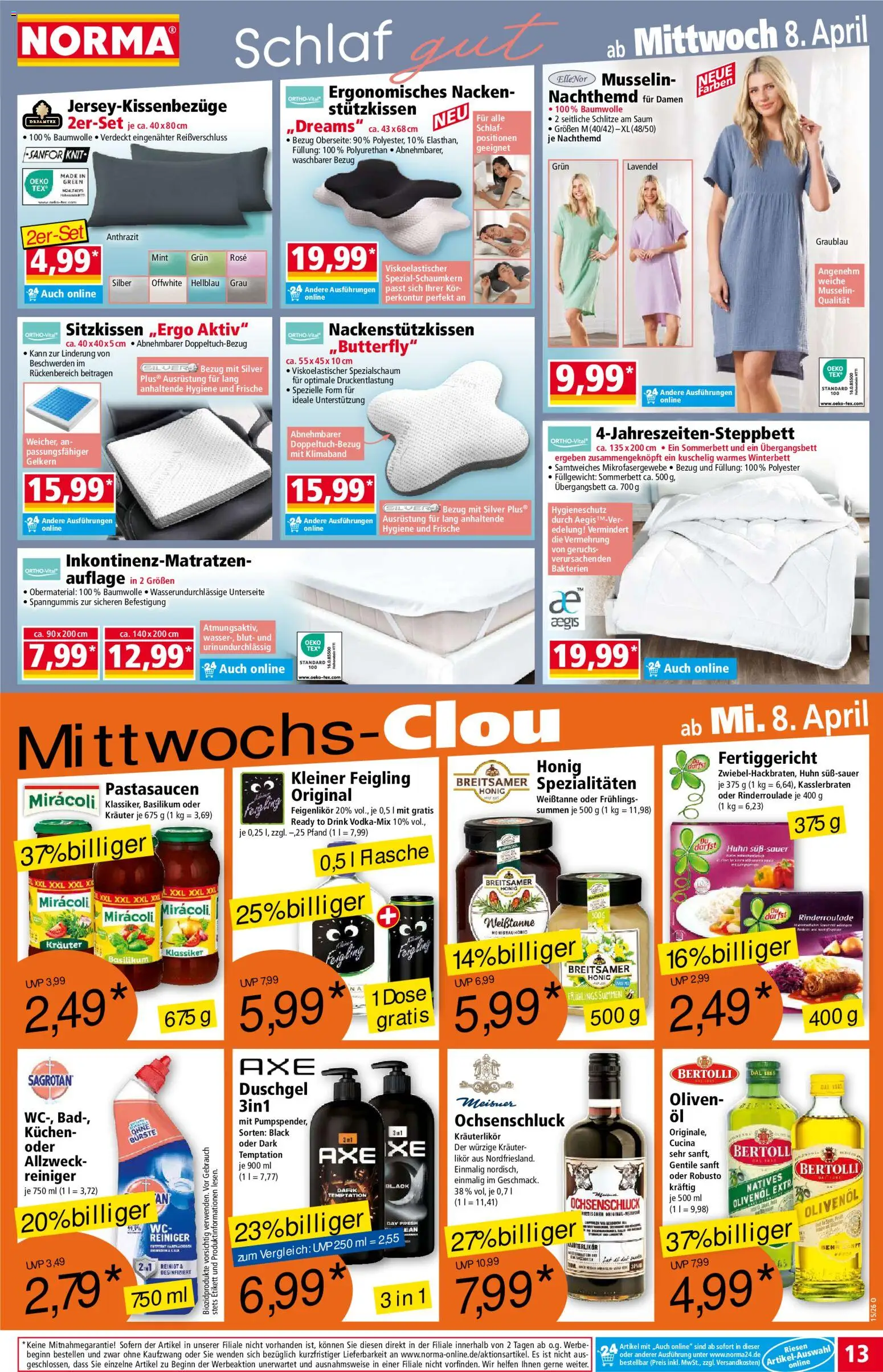 Norma Prospekt 	 – gültig ab 07.04.2026 | Seite: 13 | Produkte: Bad, Duschgel, Kuchen, Lavendel