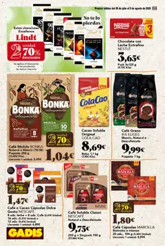 Vista previa Gadis folleto válido desde el 30/07/2026 | Página: 22 | Productos: Leche, Café, Té, Μηχανή καφέ