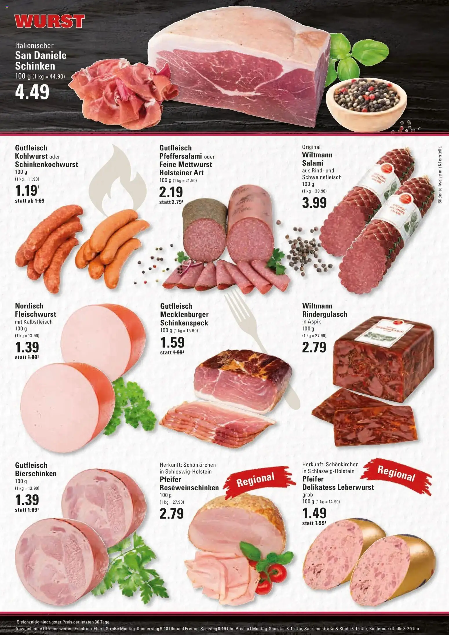 Edeka Prospekt Hamburg (ab 12.10.2026) » Angebote Online | Seite: 5 | Produkte: Wurst, Salami, Schweinefleisch, Uhr