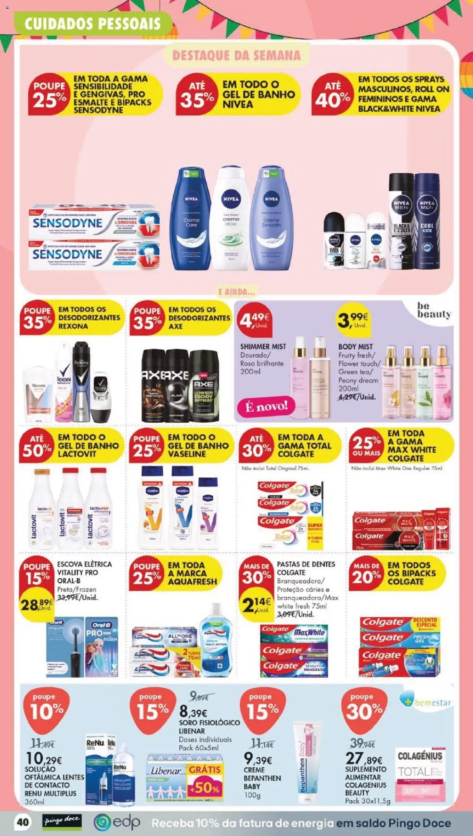 Pingo Doce folheto │ válido de 09.06.2026 | Página: 44 | Produtos: Gel de banho, Banho, Creme