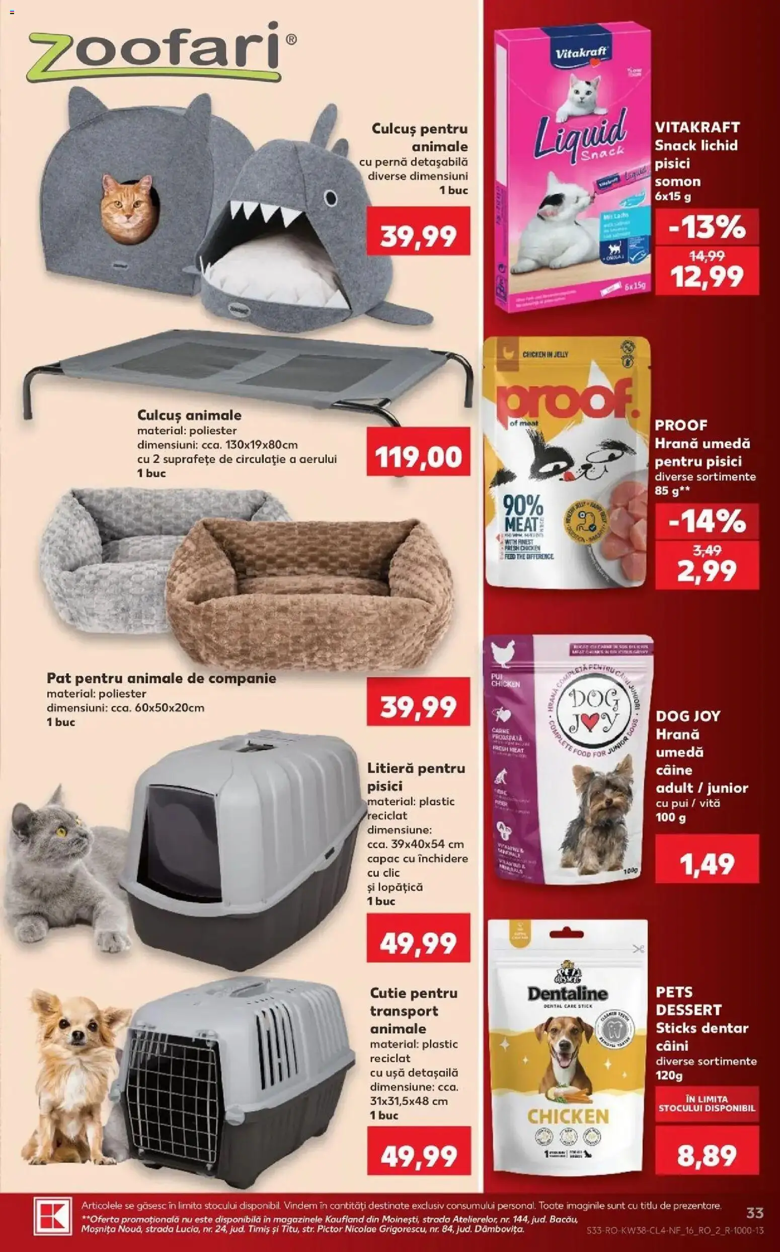 Kaufland Domnesti 16.09.2026 - Revista si Oferta | Pagină: 33 | Produse: Vită, Pat, Pui, Somon
