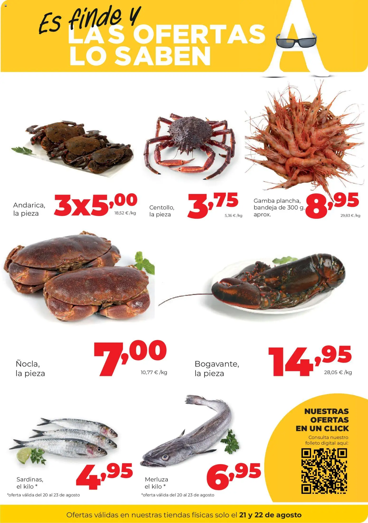 Alimerka Fin de semana │ válido desde el 20/08/2026 | Página: 3 | Productos: Bandeja, Gamba