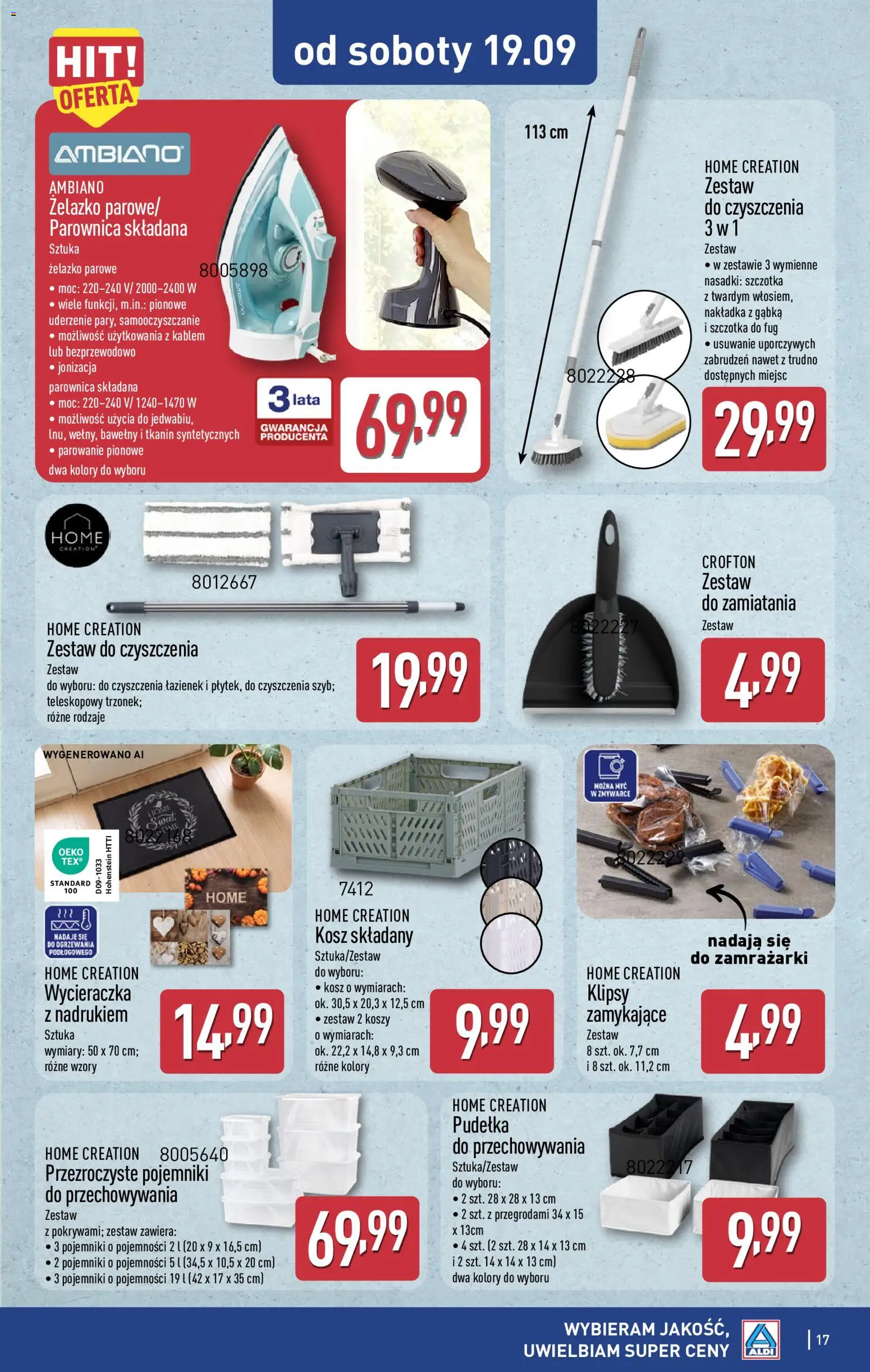 Aldi Polsko leták - Ostatnie sztuki w wybranych sklepach od 16.09.2026 | Strana: 17