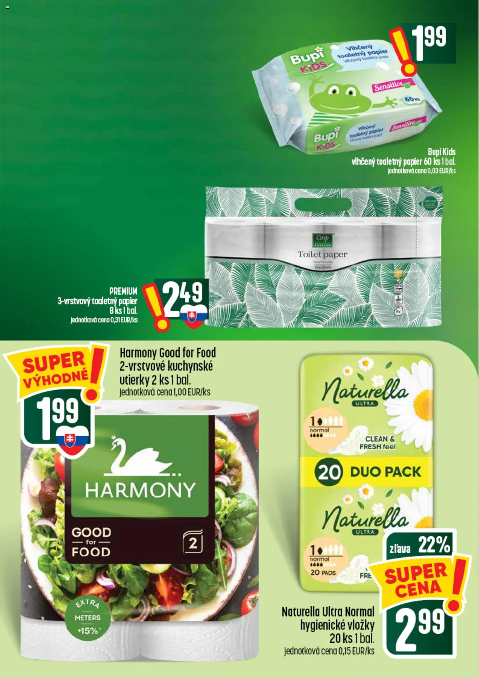 Nové COOP Jednota akcie – leták je platný od 03.09.2026 | Strana: 58 | Produkty: Toaletný papier, Utierky