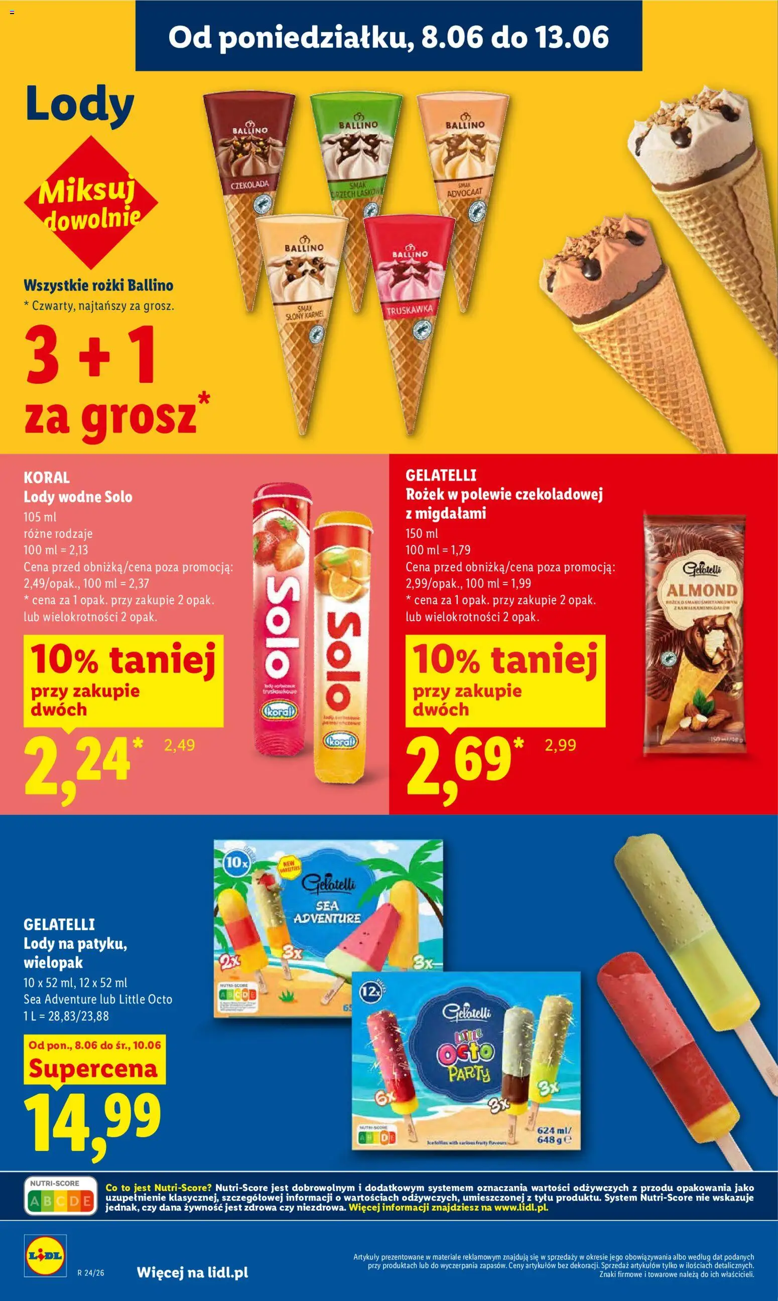 Lidl Polsko leták od 08.06.2026 | Strana: 58 | Produkty: Gelatelli