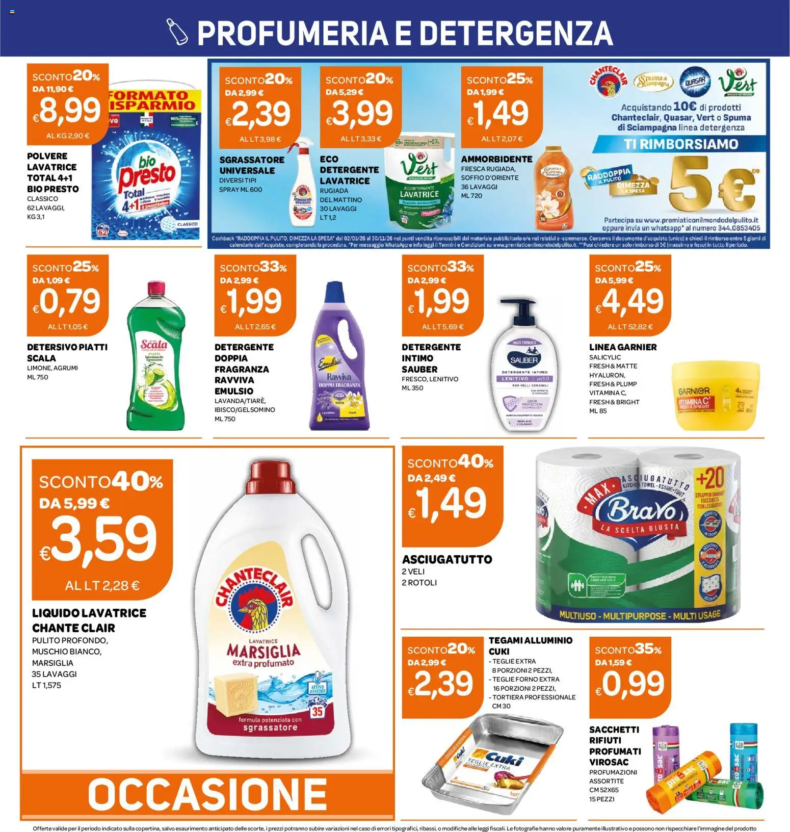 Volantino Ekom del 06/10/2026 | Pagina: 10 | Prodotti: Intimo, Sgrassatore, Agrumi, Lavatrice