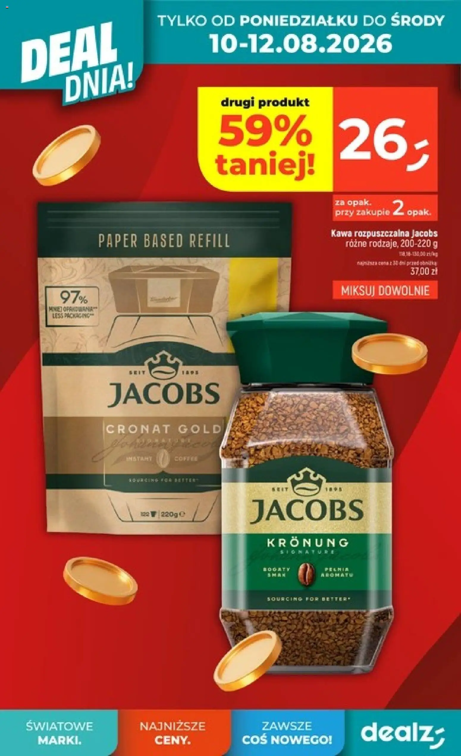 Dealz gazetka od 06.08.2026 | Strona: 4 | Produkty: Kawa rozpuszczalna, Kawa