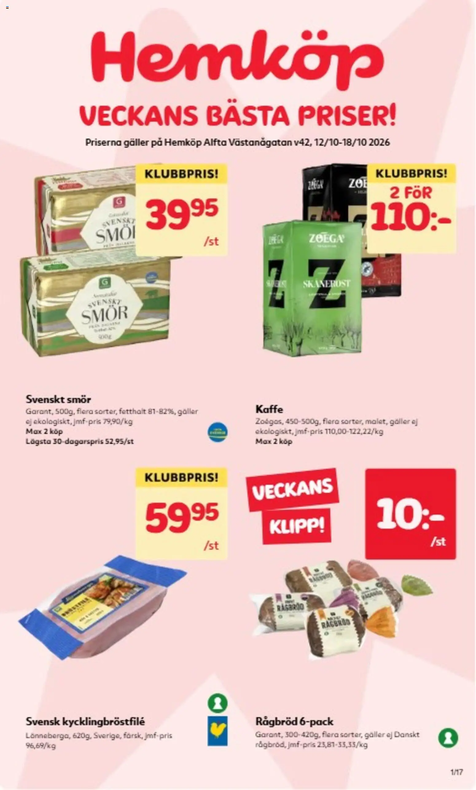 Hemköp reklamblad aktuell från 12/10/2026 | Sida: 1