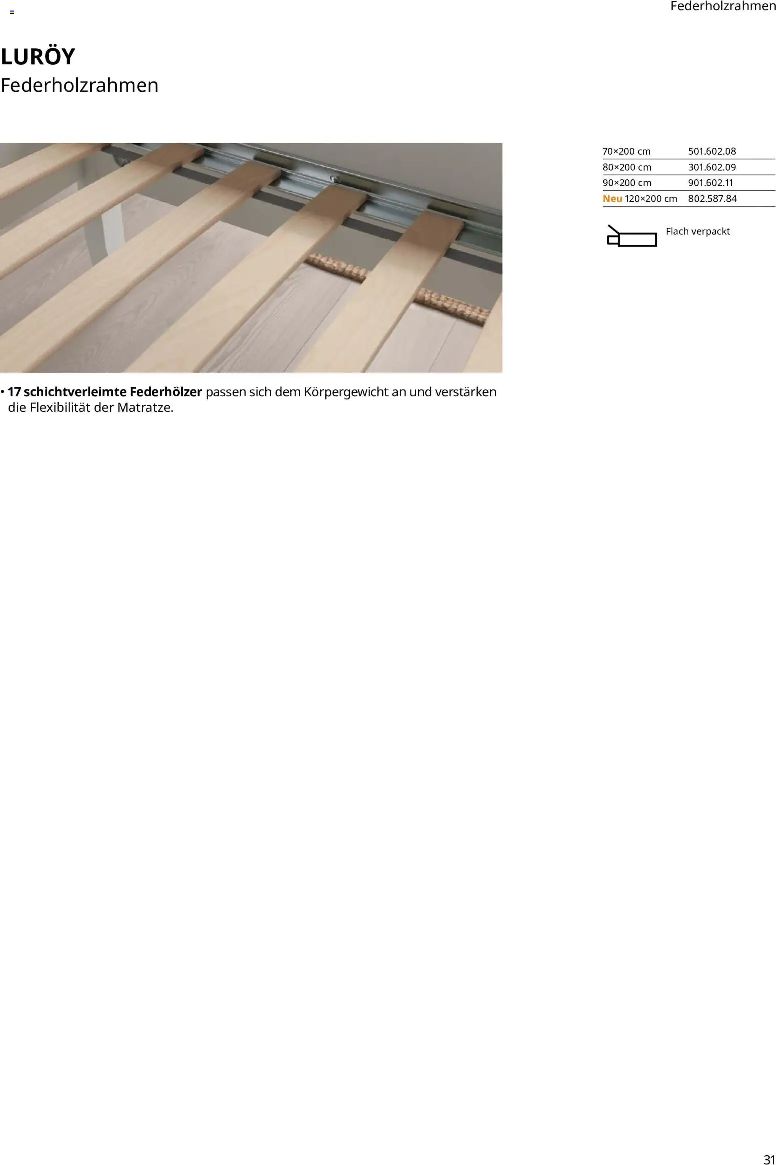 Ikea Prospekt Schlafkomfort – gültig ab 16.09.2026 | Seite: 31
