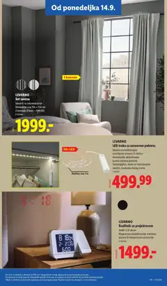 LIVARNO, LED traka sa senzorom pokreta, Idealna za kratkotrajno, osvetljenje ormara ili vitrina, Automatsko uključivanje, putem senzora pokreta, Samolepljiva, može se individualno, skratiti, neutralno belog svetla - pregled Lidl kataloga - važi od 10.09.2026 | Strana: 85