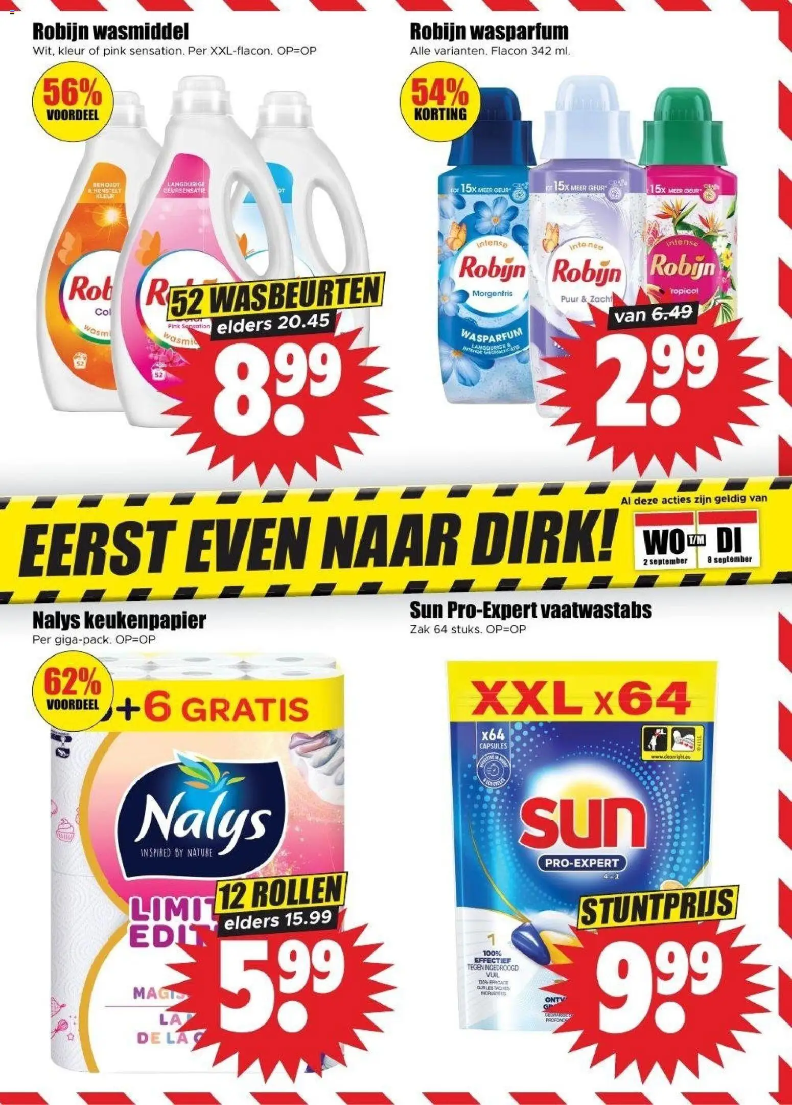 {H1} | Pagina: 18 | Producten: Wasmiddel, Robijn, Keukenpapier, Zak