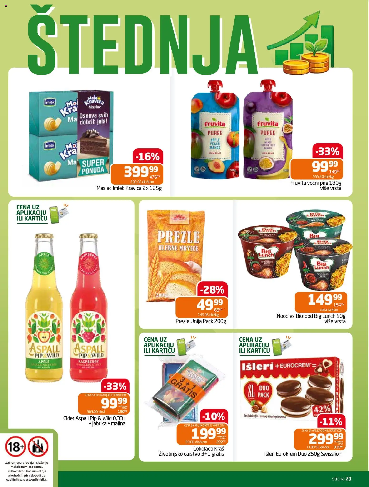 Gomex katalog - važi od 30.09.2026 | Strana: 20 | Proizvode: Maslac, Čokolada, Pica, Pire