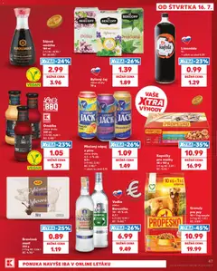 Kaufland SK akciós újság - amely érvényes a következő dátumtól: 2026.07.16. | Oldal: 47 | Termékek: Chili, Lime, Vegán, Vodka
