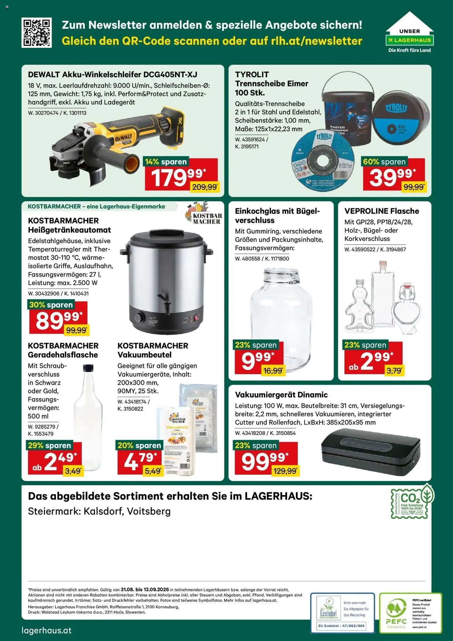 Lagerhaus Wochen Angebote gültig ab 31.08.2026 | Seite: 6 | Produkte: Cutter, Gewicht