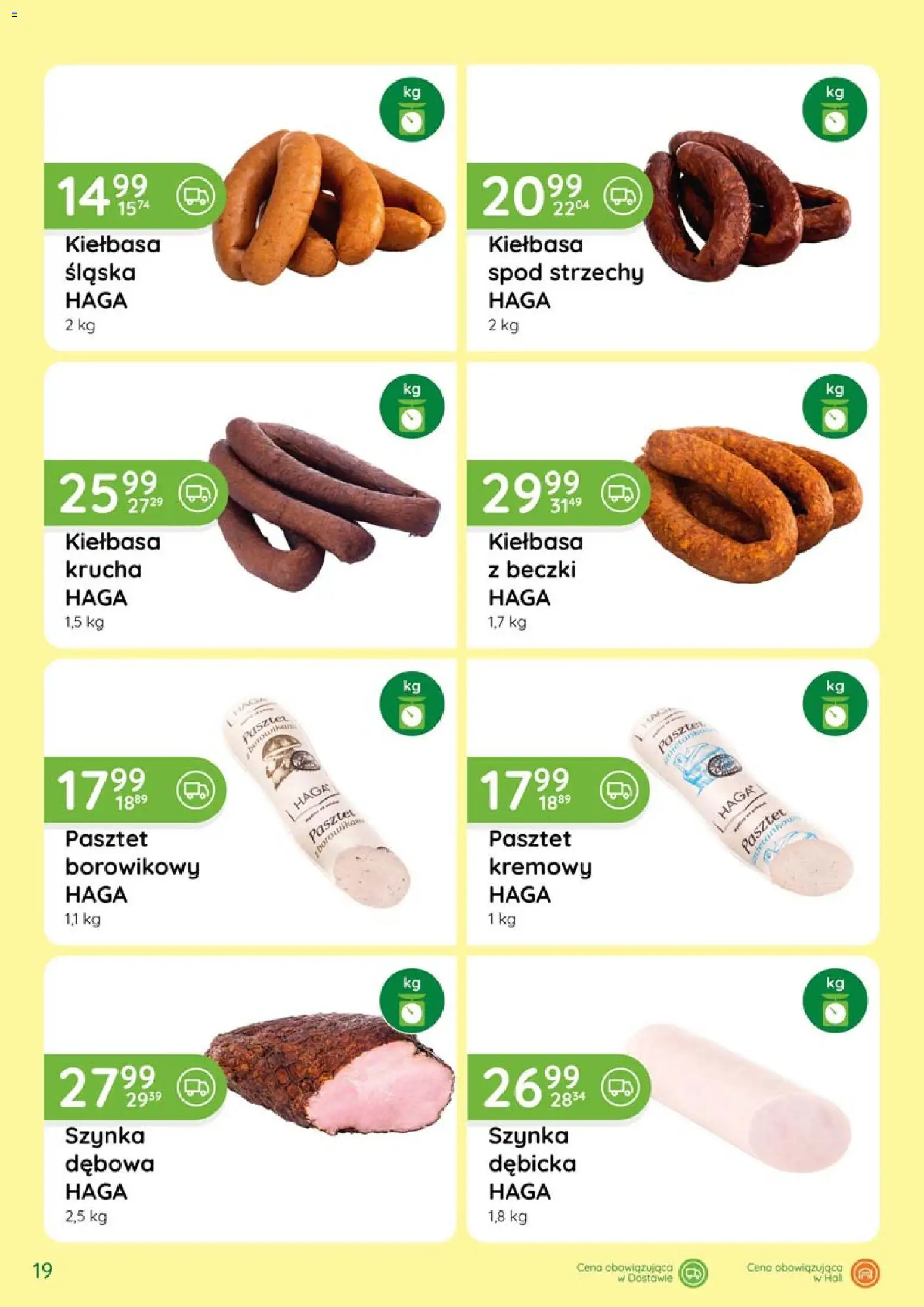 Eurocash gazetka - Katalog Wędlin od 02.07.2026 | Strona: 19 | Produkty: Kiełbasa, Szynka, Kiełbasa śląska
