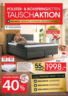 Zurbrüggen Polster & Boxspringbetten Tauschaktion ab 08.05.2026 gültig