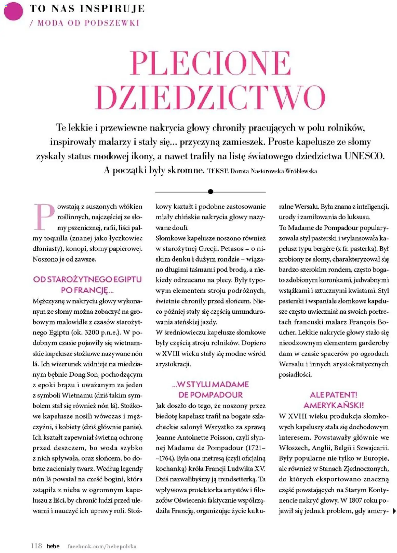Hebe gazetka - Magazyn od 01.07.2026 | Strona: 118 | Produkty: Kapelusz, Woda