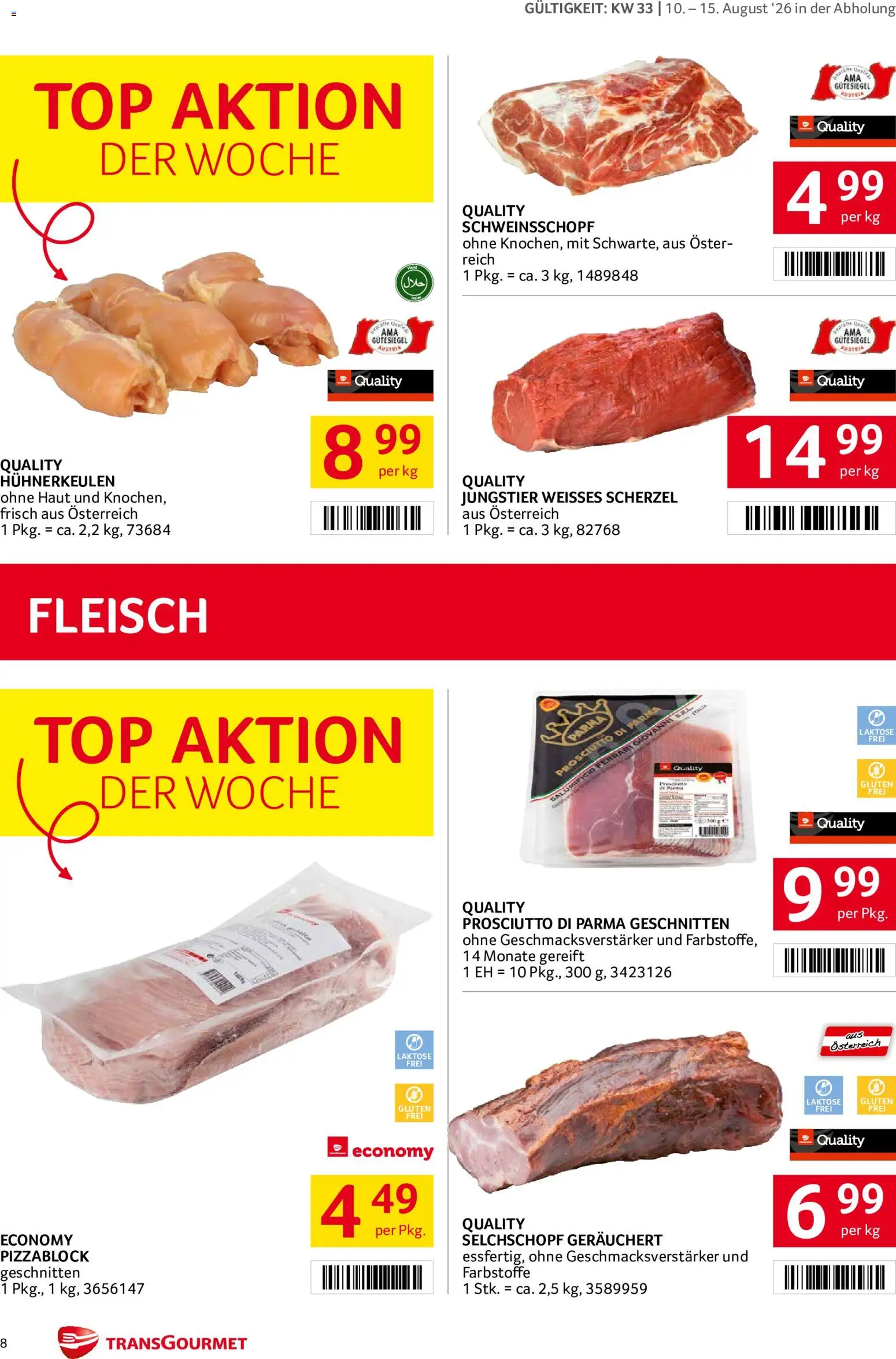 Transgourmet Flugblatt gültig ab 10.08.2026 | Seite: 8