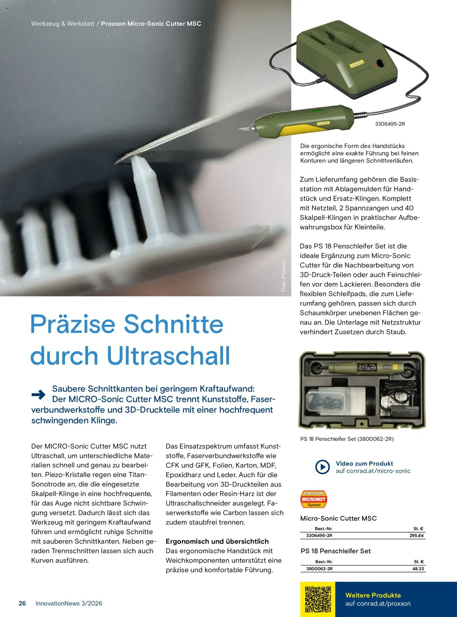 Conrad Innovation News gültig ab 05.10.2026 | Seite: 26 | Produkte: Video, Cutter