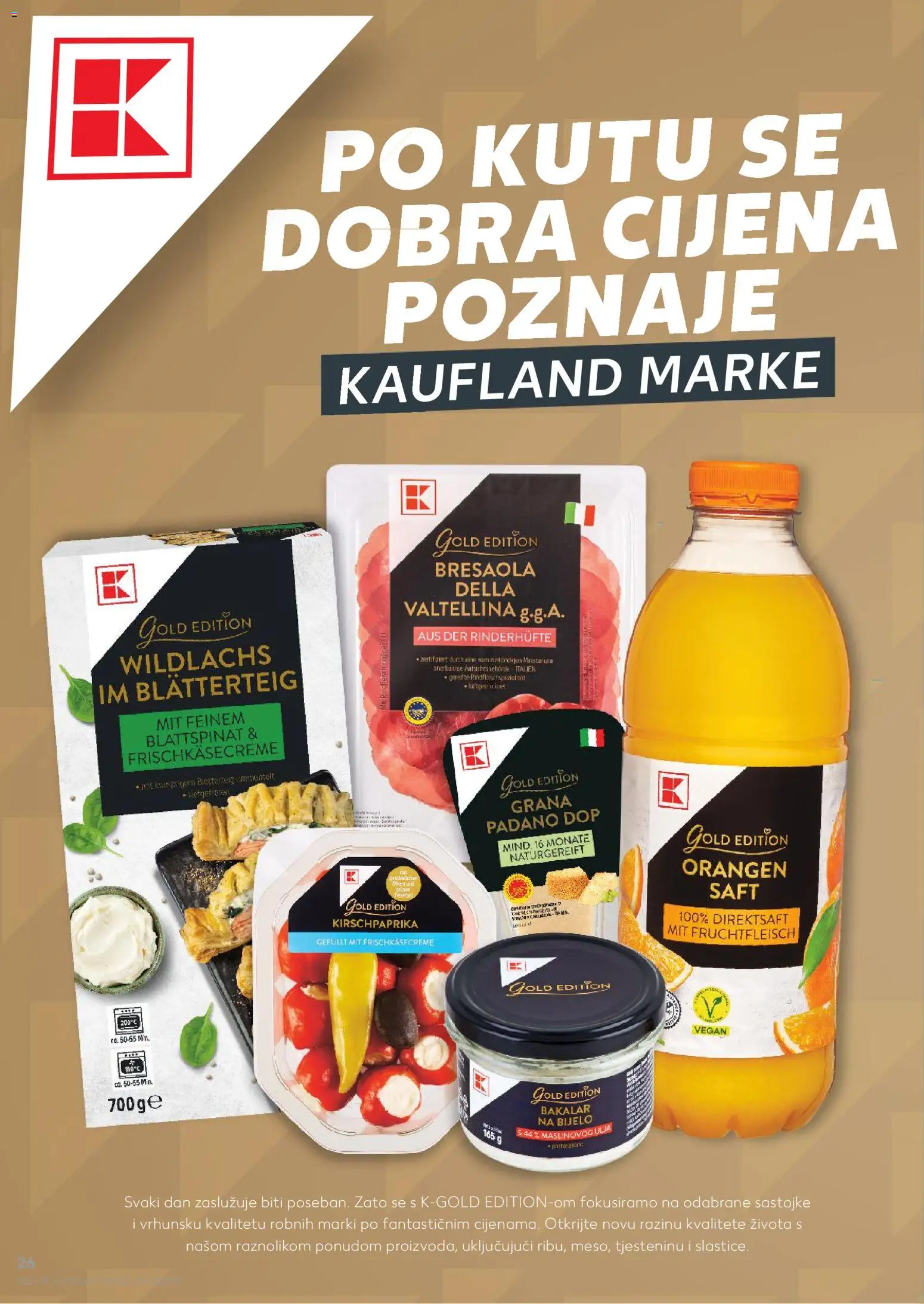 Kaufland katalog | vrijedi od 29.07.2026 | Stranica: 26 | Proizvodi: Grana Padano, Bakalar