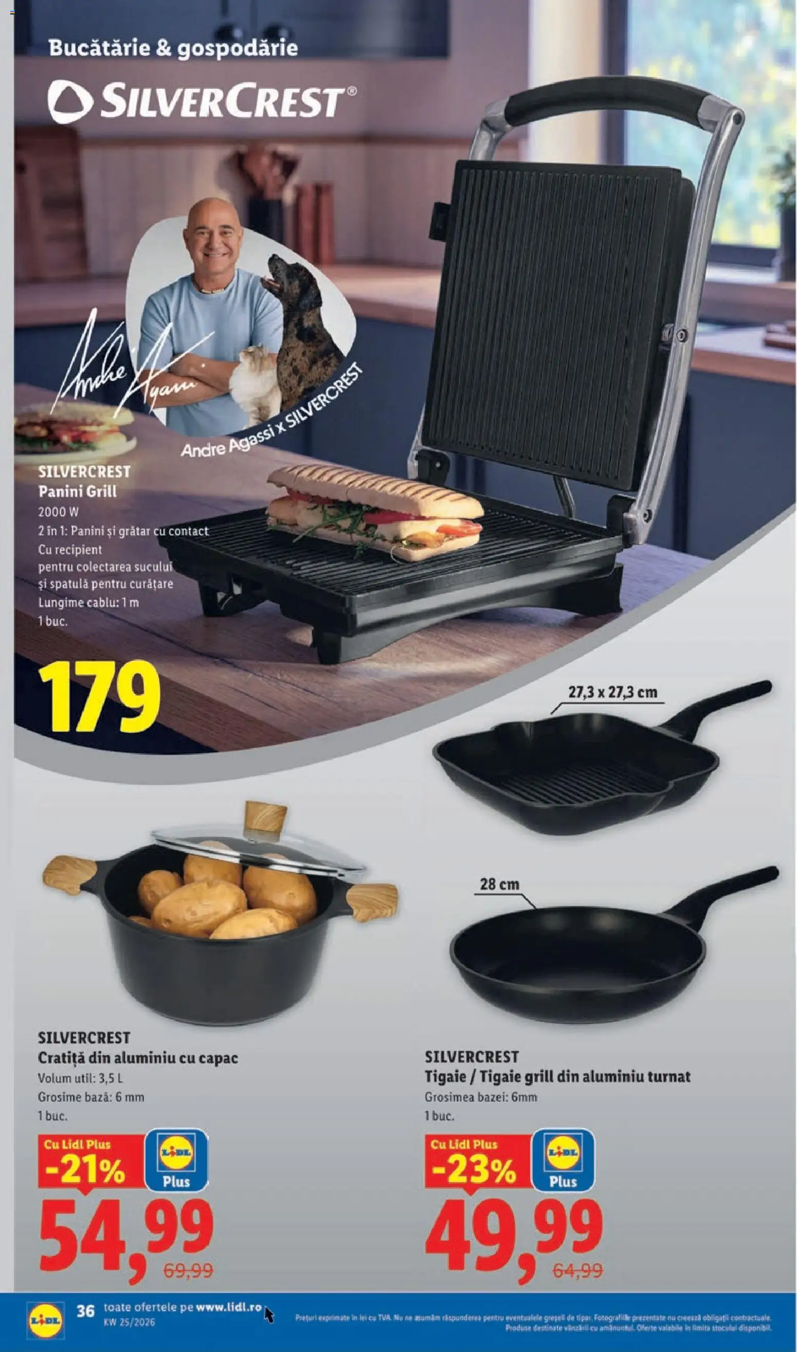Noul catalog Lidl – valabil de la 15.06.2026 | Pagină: 36 | Produse: Cratiță, Grill, Grătar, Bucătărie