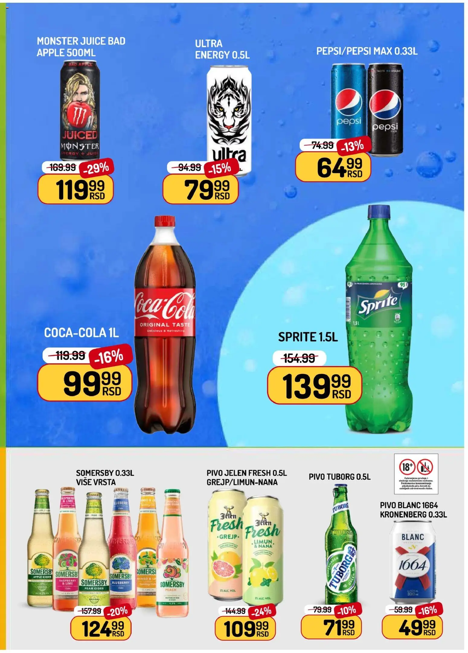 Aman katalog - važi od 10.07.2026 | Strana: 9 | Proizvode: Tuborg, Pita, Pivo, Pepsi